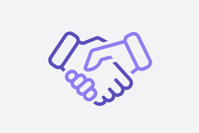 Shaking hands