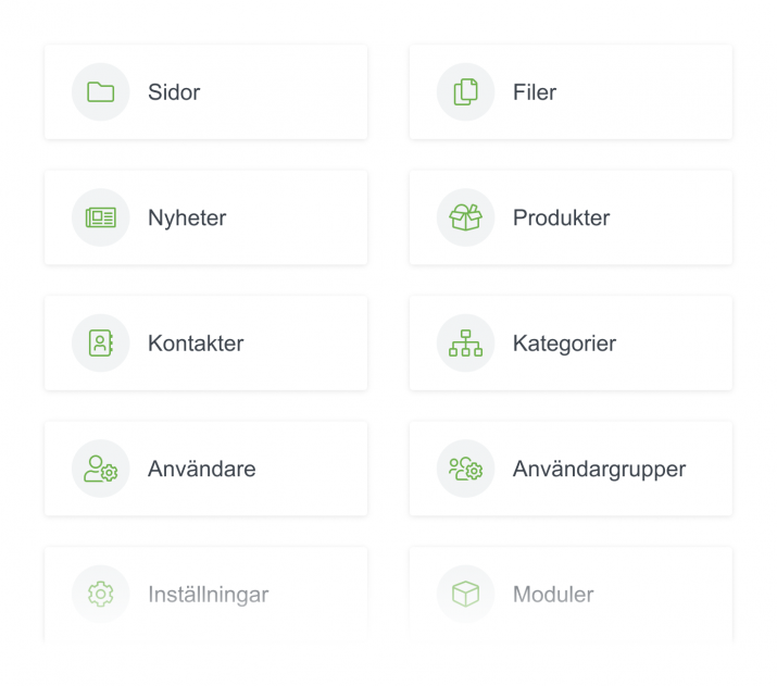 Lianas innehållshanteringssystem för desktop och mobil