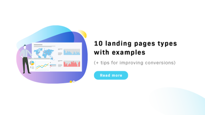 10 typer av landningssidor med exempel (+ tips för att förbättra konverteringar)